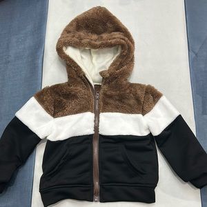 Toddler size warm zip up sweater